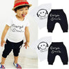 Smile Face Printed Cute T-shirts+ pants